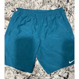 Nike Dri-Fit Challenger Shorts Mens Large Blue Lined Running Fitness Gym CZ9064